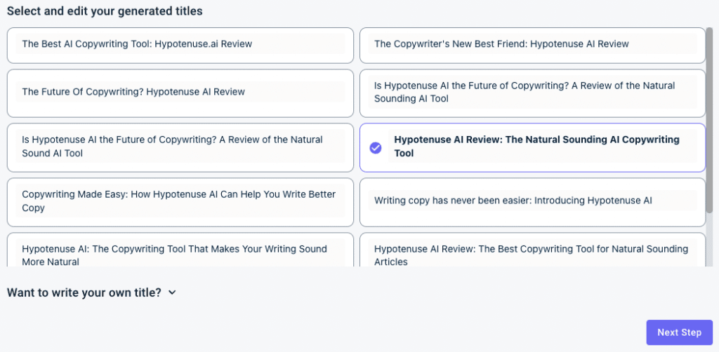 Hypotenuse AI Review - Headline