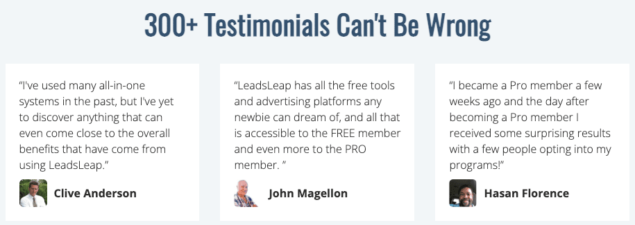 LeadsLeap Testimonials 1