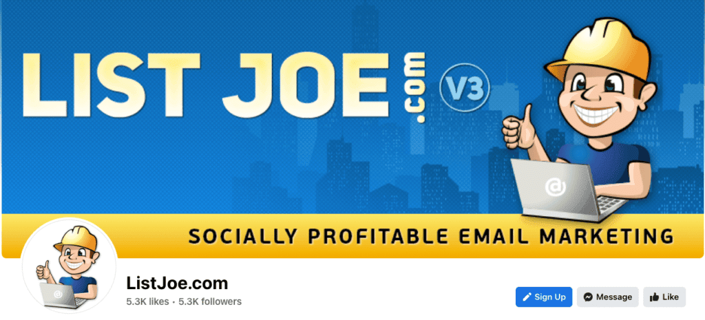 ListJoe Review - Facebook Page