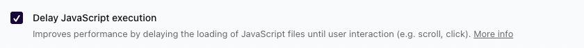 WP Rocket Review - Delay JavaScript Execution