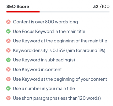 Copymatic Review - SEO Scores