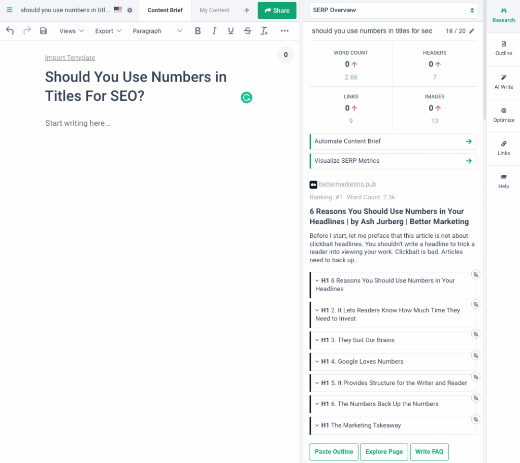 Frase IO Review - Research Result