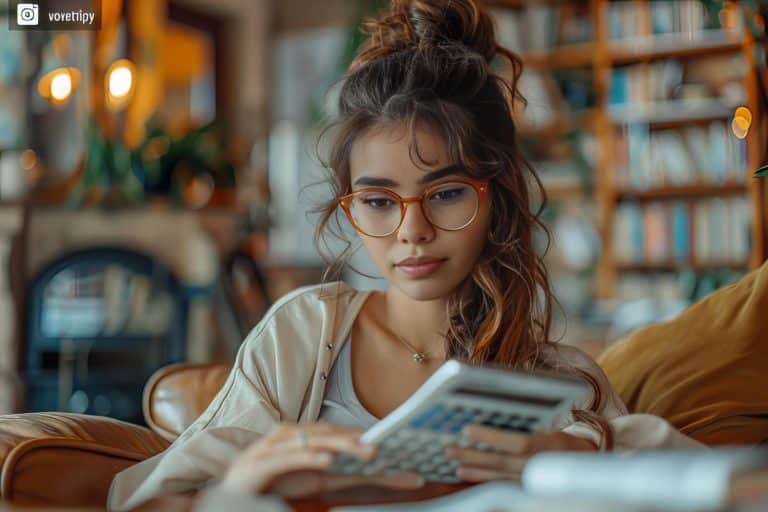 woman covers her study expenses with a credit card