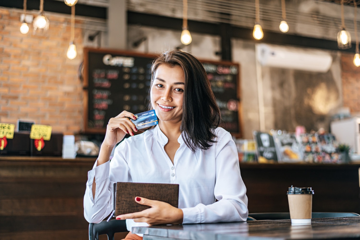 Credit cards for lounge access getting free coffee