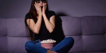 A girl watching You Final Season.