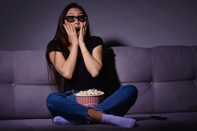 A girl watching You Final Season.