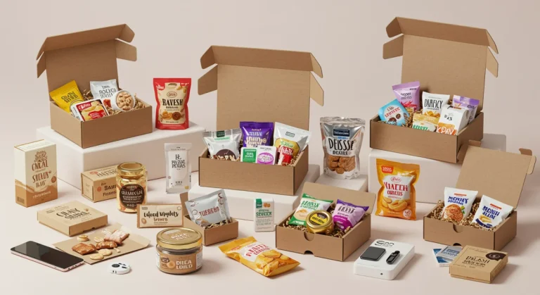 Variety of open subscription boxes showcasing diverse products for daily deals comparison